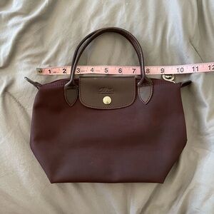 Mini le pliage longchamp dark purple